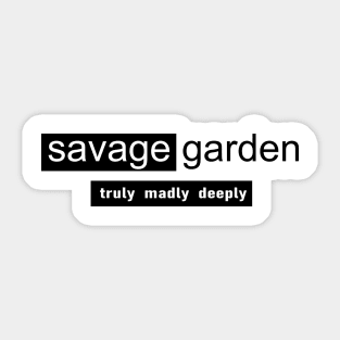 Australian pop duo Savage Garden Sticker